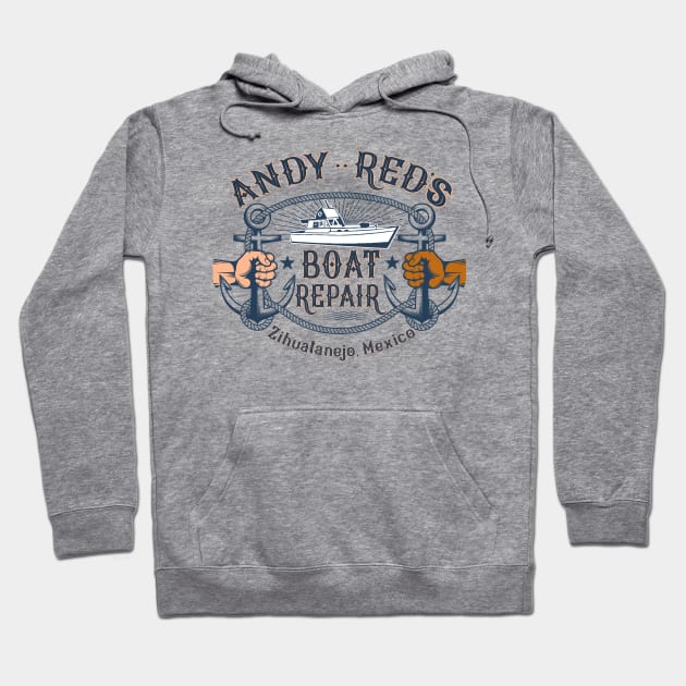 Andy & Red's Boat Repair from Shawshank Redemption Hoodie by Alema Art